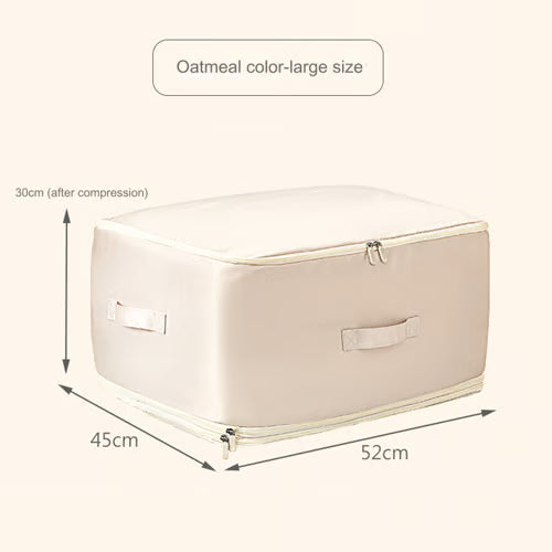 Compression Duvet Storage Bag – Large Capacity, Breathable Satin, Machine Washable
