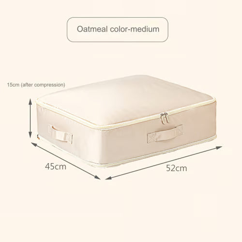 Compression Duvet Storage Bag – Large Capacity, Breathable Satin, Machine Washable