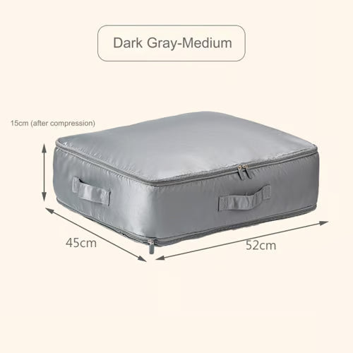 Compression Duvet Storage Bag – Large Capacity, Breathable Satin, Machine Washable