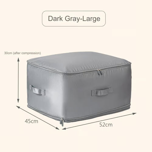 Compression Duvet Storage Bag – Large Capacity, Breathable Satin, Machine Washable
