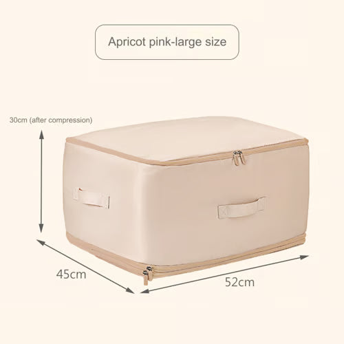 Compression Duvet Storage Bag – Large Capacity, Breathable Satin, Machine Washable